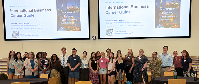 attendees and speakers from the Career Guide launch presentation