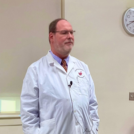 Timothy Fincher in white coat