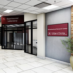 rendering of interior of new nursing research center