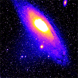 vibrant image of a galaxy captured by telescope